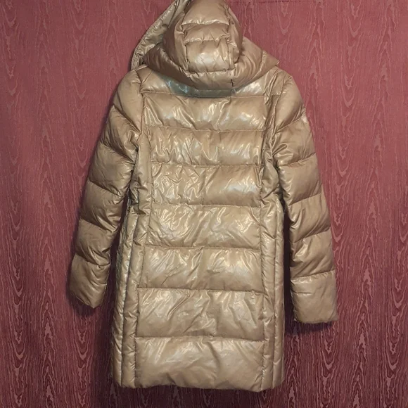 MONCLER PUFFER COAT LONG SLEEVE GOLDISH WOMEN'S SIZE 2 - Picture 3 of 14